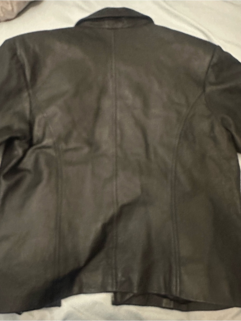American Exchange Women's Black Leather Zip-Front Jacket - Picture 7 of 8
